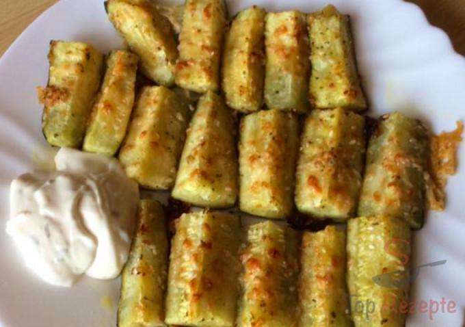 Photo of Gebackene Zucchini mit Knoblauch