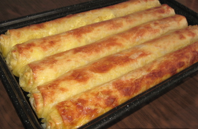 Photo of Blätterteig Schinken Käse Stangen