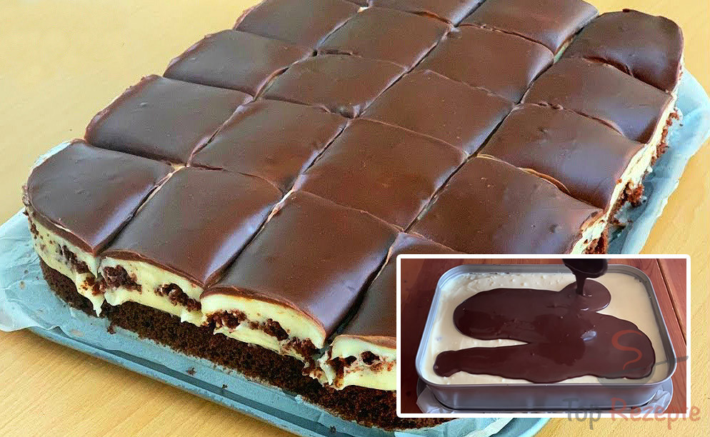 Photo of Schoko-Creme-Schnitten für Schokoholics (Tassenrezept)