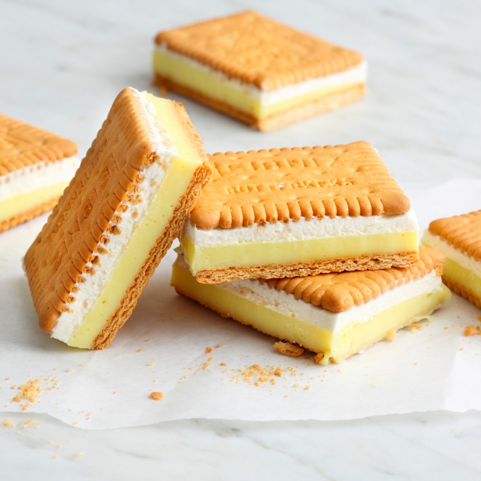 Photo of Butterkeks-Vanillecreme-Schnitten ohne Backen