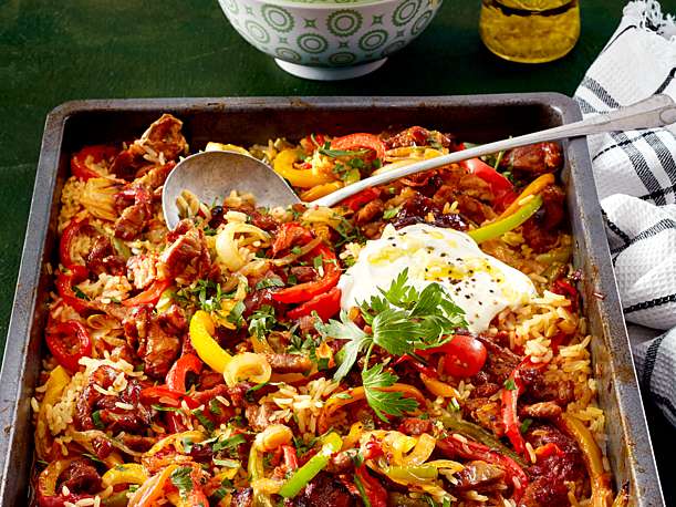 Photo of Ofenreisfleisch Rezept ”Ein Blech für alle“