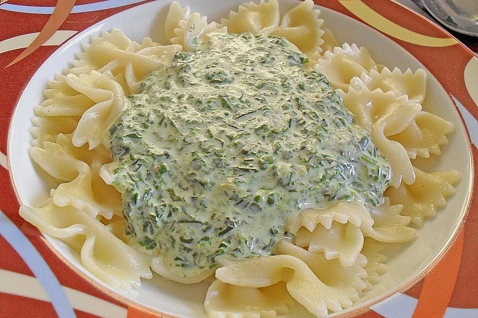 Photo of Spinat Frischkäse Soße