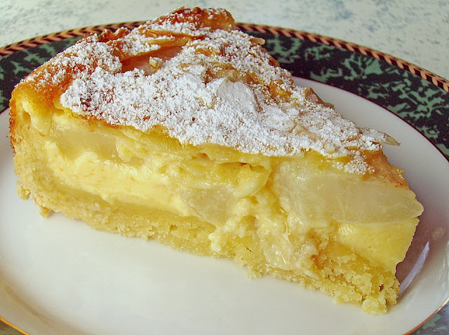 Photo of Lecker Birnenkuchen mit Vanilleguss