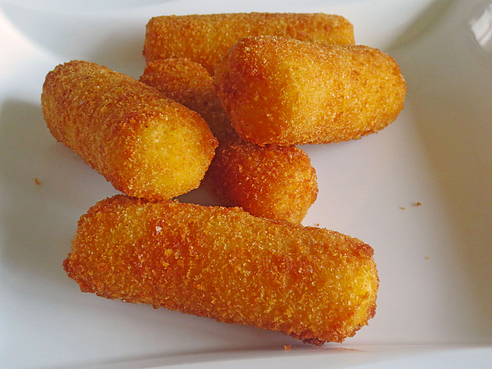 Photo of Selbstgemachte Schinken-Käse-Kartoffelkroketten