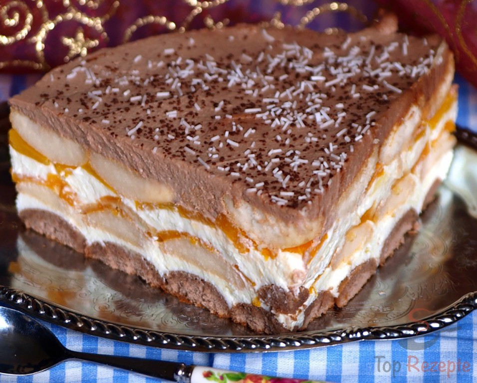 Photo of Pfirsich Torte ohne Backen