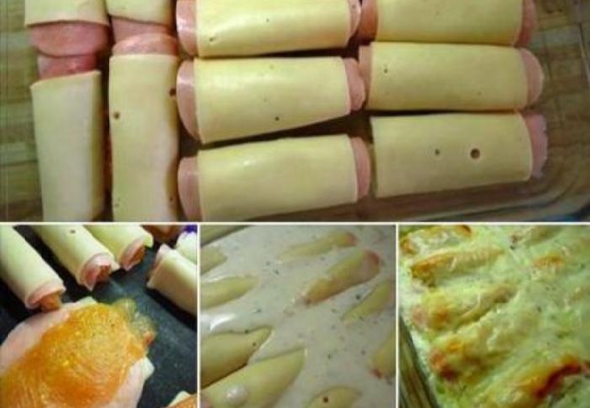 Photo of Hähnchenrouladen mit Schinken und Käse