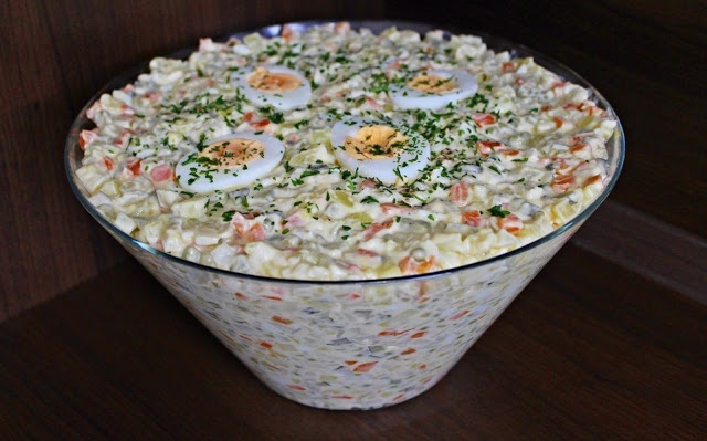 Photo of Polnischer Gemüsesalat mit Mayonnaise