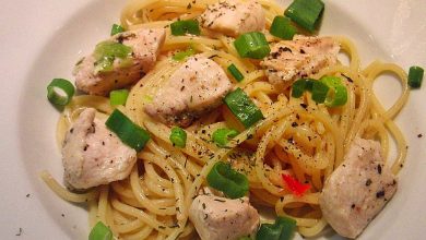 Photo of Ingwer – Knoblauch – Nudeln mit Hühnerfleisch