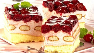 Photo of Leichte Kirsch-Tiramisu-Torte