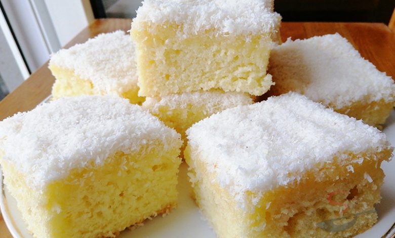 Photo of Wunderbarer Kokoskuchen mit Sahne (ein Tassenrezept)