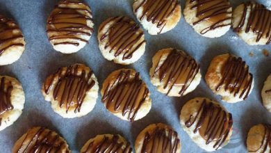 Photo of Kokosplätzchen mit Karamell