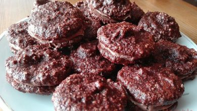 Photo of Nussbaiser mit Zartbitterschokolade