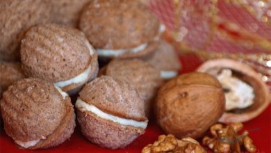 Photo of Nüsse mit Vanillecreme gefüllt