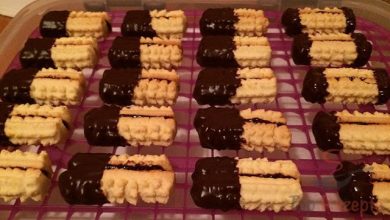 Photo of Traditionelles Spritzgebäck mit Schokolade