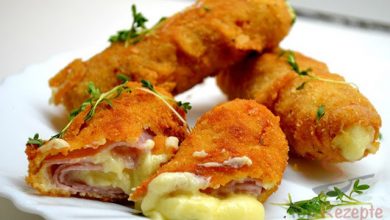 Photo of Panierte gefüllte Schinkenröllchen