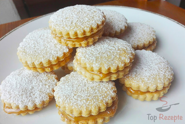 Photo of Zarte Kekse mit Karamell Kondensmilch