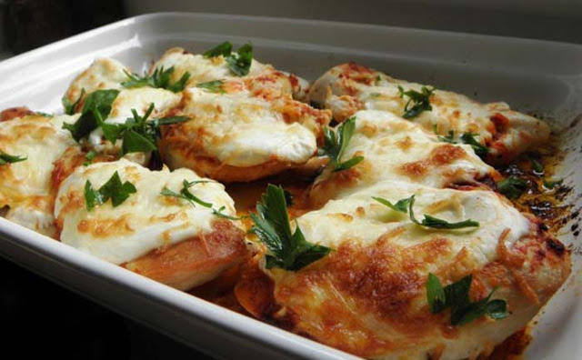 Photo of Hähnchenbrust mit saurer Sahne und Käse