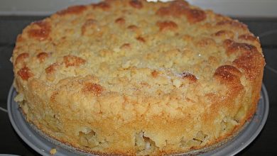 Photo of Apfelkuchen nach Omas Art mit Butterstreuseln