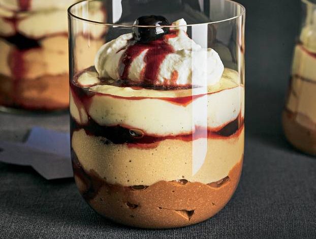 Photo of Schoko Mokka Vanille Flammeri mit Amarena