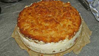 Photo of Bienenstich mit Pudding und Sahne