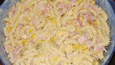 Photo of Nudelsalat mit lecker Geheimsoße