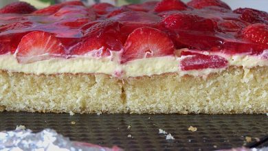 Photo of Erdbeer-Kuchen mit Vanillecreme