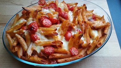Photo of Cremiger Nudelauflauf mit Tomaten und Mozzarella