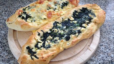 Photo of Pide mit Spinat und Schafskäse