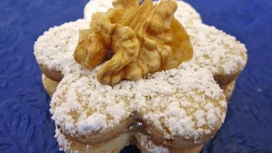 Photo of Gefüllte Walnussplätzchen