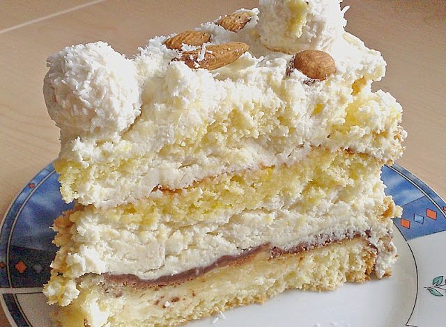 Photo of Kokos – Raffaello – Torte mit Nougat und Marzipan