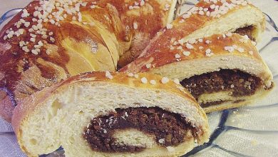 Photo of Nuss – Marzipan Rolle