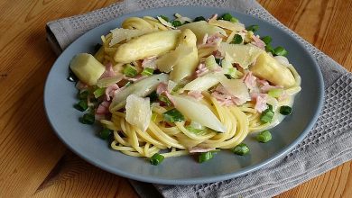 Photo of Spargelspaghetti