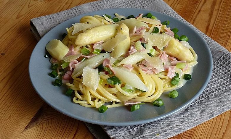 Photo of Spargelspaghetti