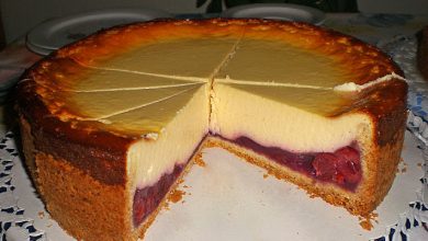 Photo of Käsekuchen mit Kirschen