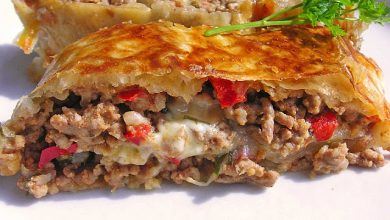 Photo of Hackfleisch Paprika Käse Strudel