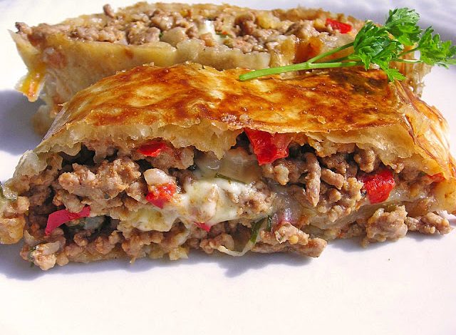 Photo of Hackfleisch Paprika Käse Strudel