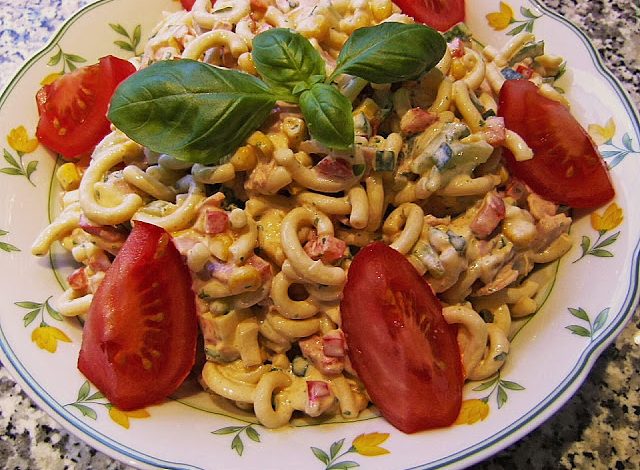 Photo of Bunter Nudelsalat ohne Mayonnaise