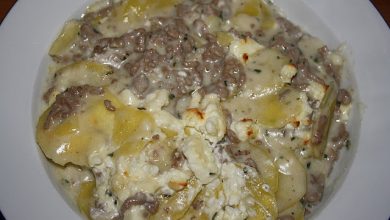 Photo of Hackfleisch Schafskäse Gratin