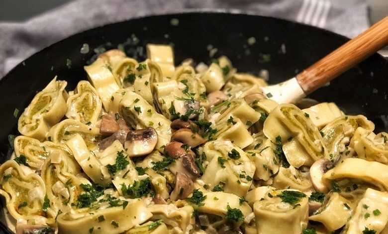 Photo of Schnelle Maultaschen-Pilz-Pfanne