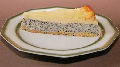 Photo of Mohnkuchen mit Schmand und Vanillepudding