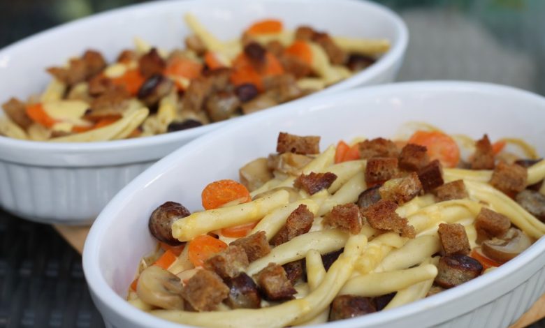 Photo of Makkaroni – Bratwurst – Auflauf