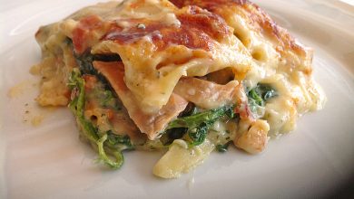 Photo of Leichte Spinat-Lachs-Lasagne