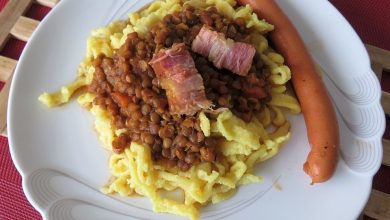 Photo of Linsen (Spätzle und Saitenwürstle)