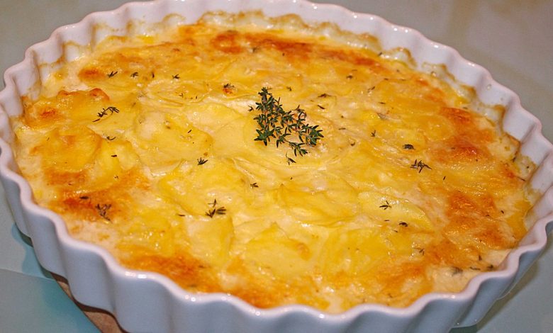 Photo of Kartoffelgratin mit frischem Thymian