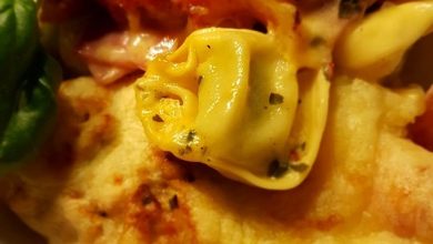 Photo of Überbackene Tortellini in einer Knoblauch-Sahnesauce