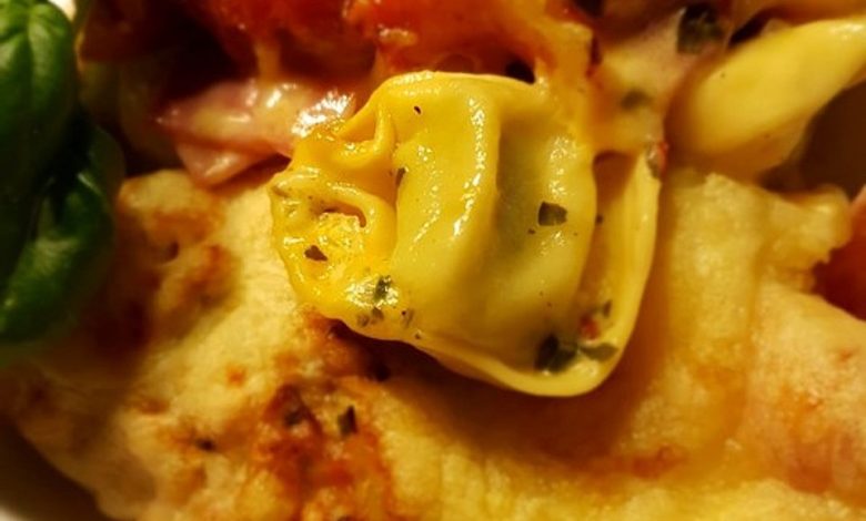 Photo of Überbackene Tortellini in einer Knoblauch-Sahnesauce