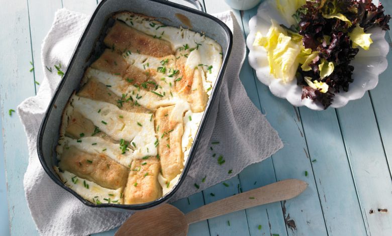 Photo of Bruckbam – bayrische Kartoffelnudeln im Ofen gebacken