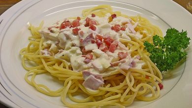 Photo of Spaghetti mit Schinken – Sahne – Sauce