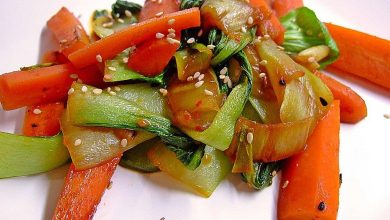 Photo of Schnelles Pak Choi-Karotten-Gemüse