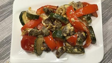 Photo of Mediterranes Ofengemüse mit Feta & frischen Kräutern